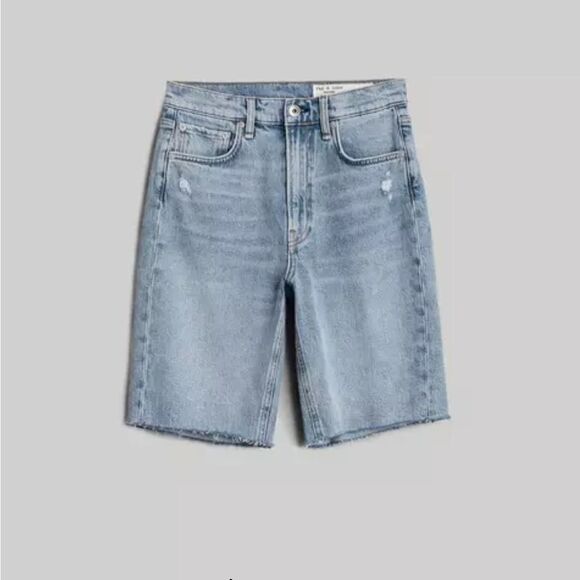 RAG & BONE Vintage Bermuda Mis-Rise Bermuda Shorts NWT Size 26 - Picture 2 of 10